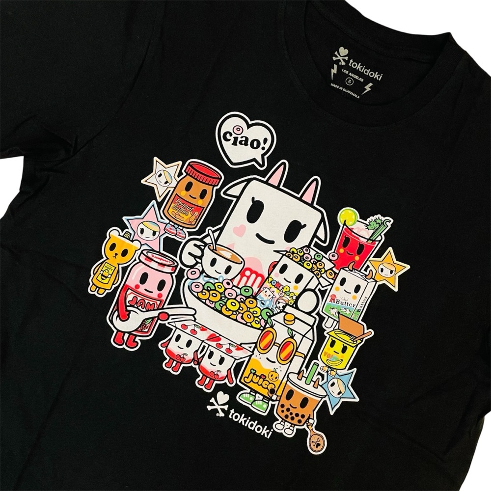 Tokidoki at Fred62 Moofia Breakfast Besties Foods Ciao Shirt Men’s Small Tee NWT